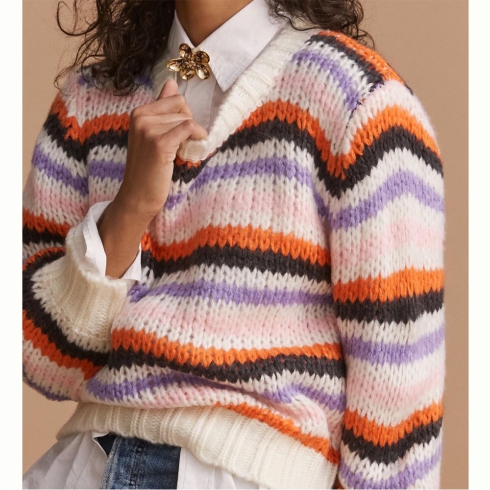 Anthropologie John + Jenn Striped Sweater‎ small